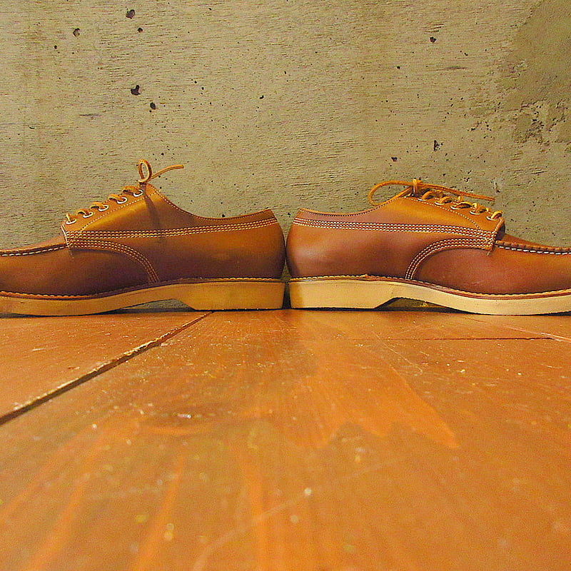ビンテージ70's○DEADSTOCK THOROGOODローカットワークブーツ茶size 1