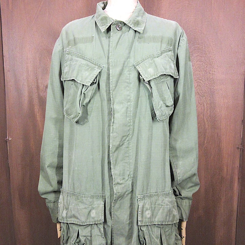 ビンテージ60's70's○ミリタリージャングルファティーグジャケット5th