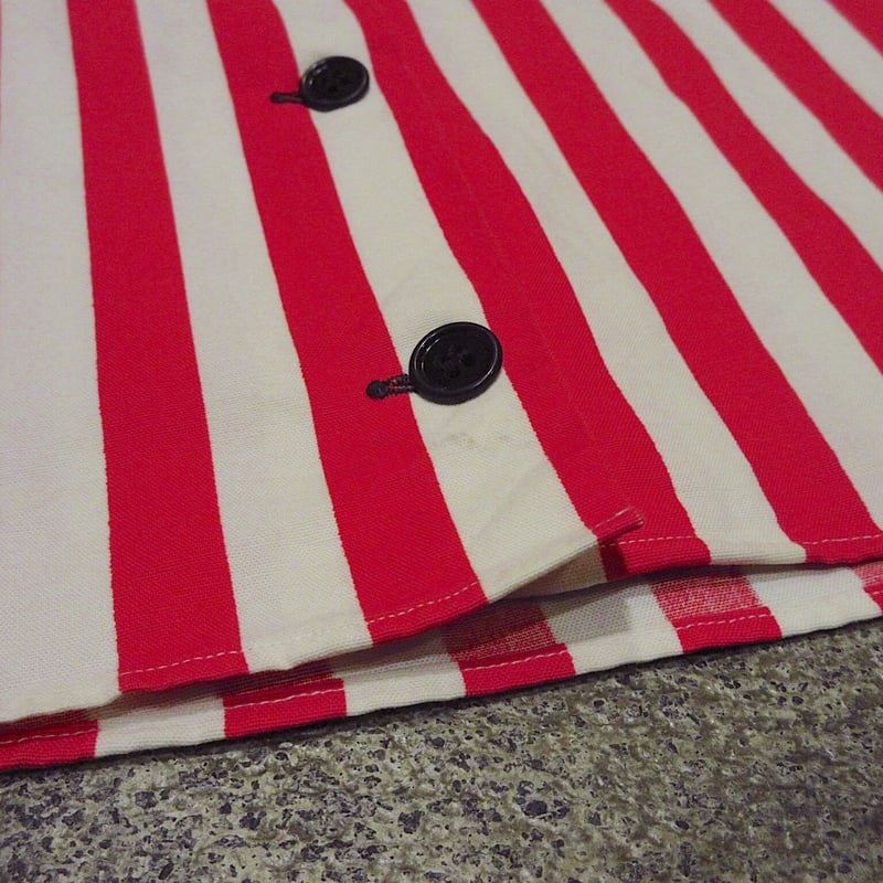 ビンテージ50's60's○Catalinaレディースストライプコットン半袖