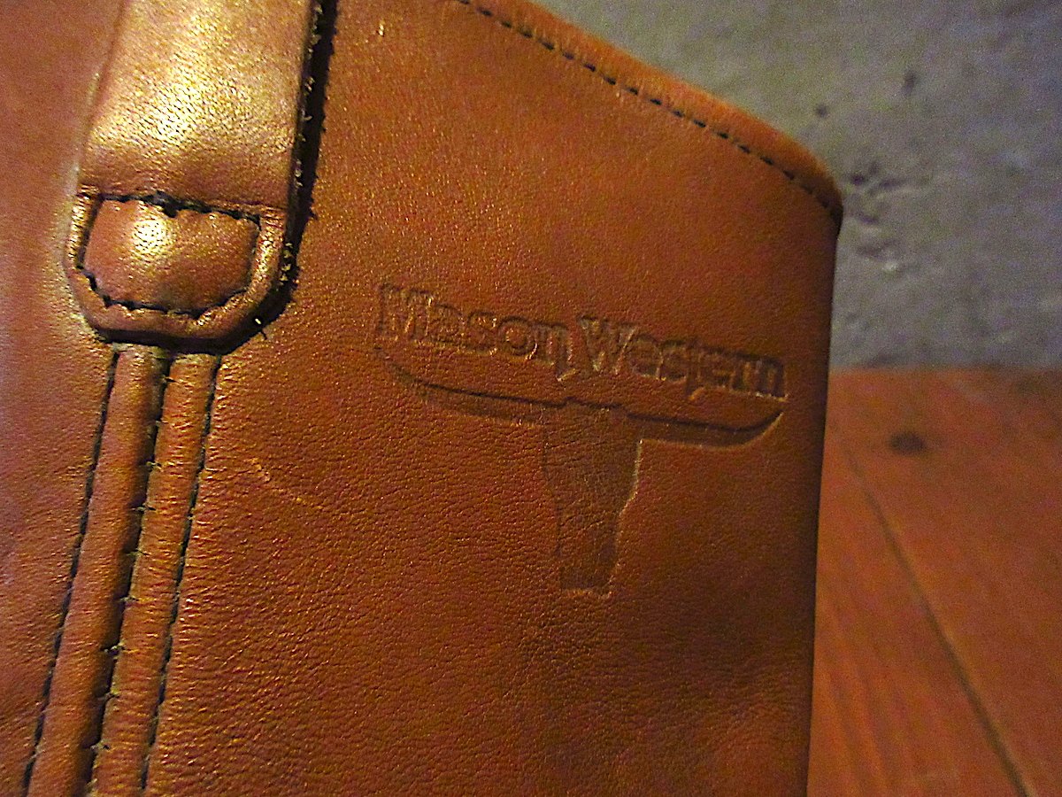 ビンテージ○MASON WESTERNウエスタンブーツ茶size 10 D○260109j8-