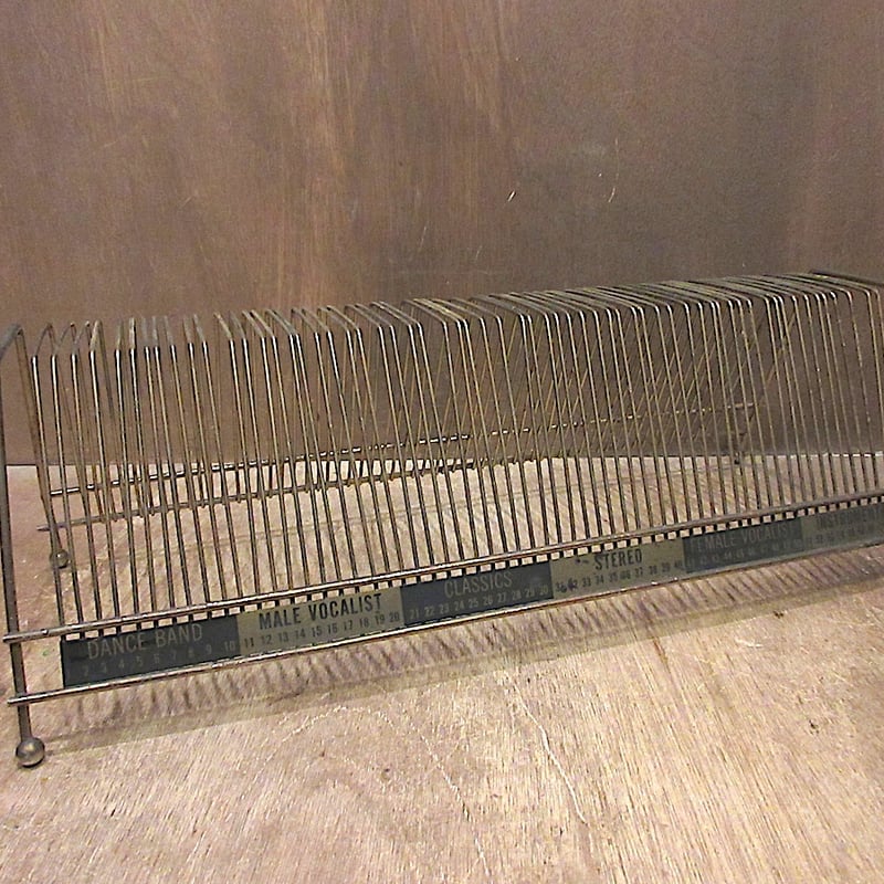 ビンテージ~70's○メタルレコードラック○250630z3-rackアナログ収納7