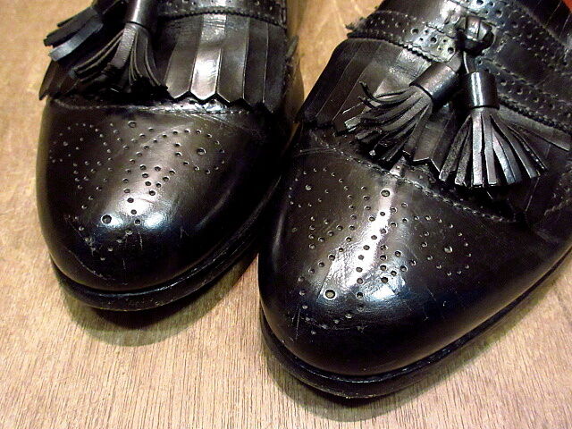 Allen Edmonds Bridgetonメダリオンキルトタッセルローファー黒
