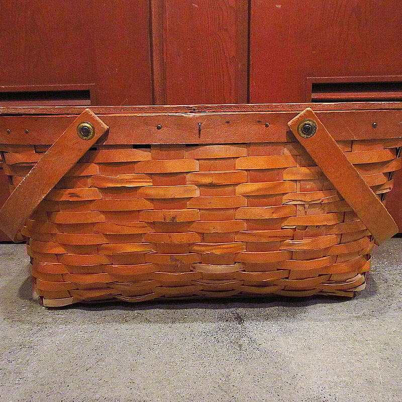 ビンテージ-60's○Hawkeyeピクニックバスケット○220705s5-bag-bsk 1