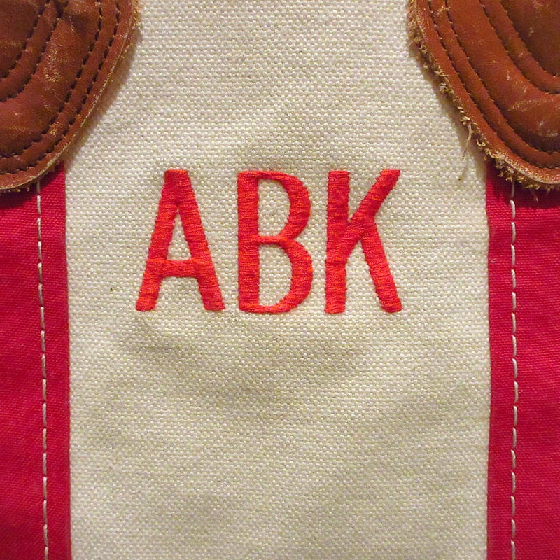 ビンテージ80's○L.L.Bean レザーハンドルキャンバストート