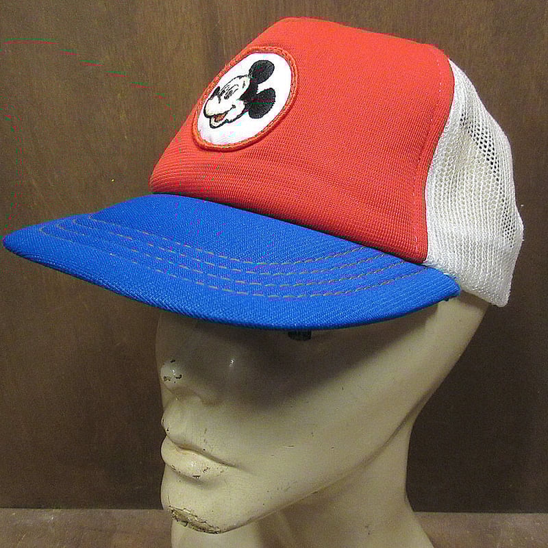 ビンテージ80's○ミッキーマウストリコロールスナップバック ビンテージ80's○ミッキーマウストリコロールスナップバック