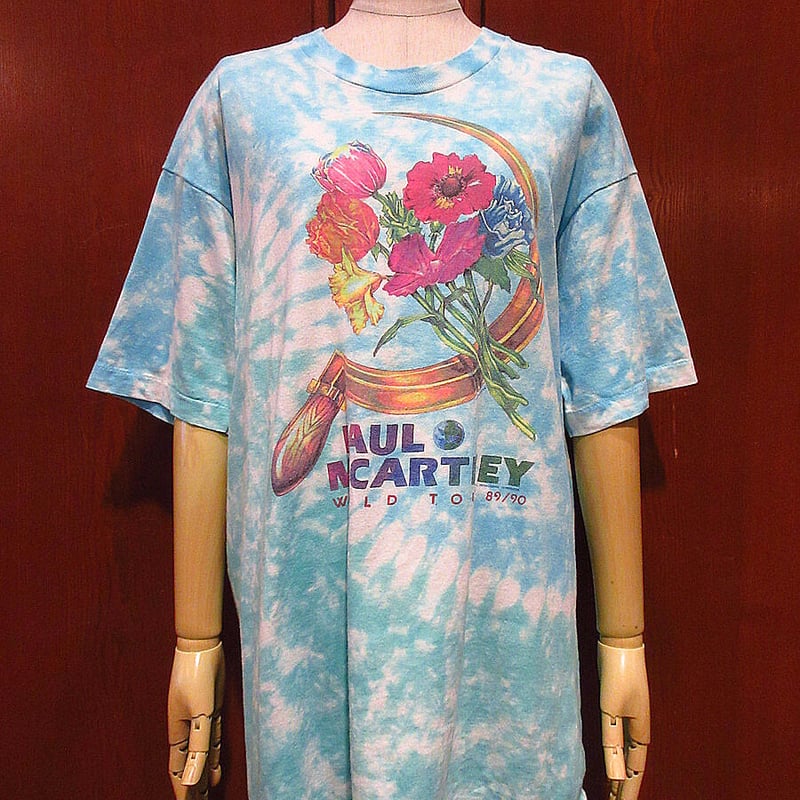 ビンテージ90's○Paul McCartney WORLD TOUR 89/90タイダイTシ ビンテージ90's○Paul McCartney WORLD TOUR 89/90タイダイTシ