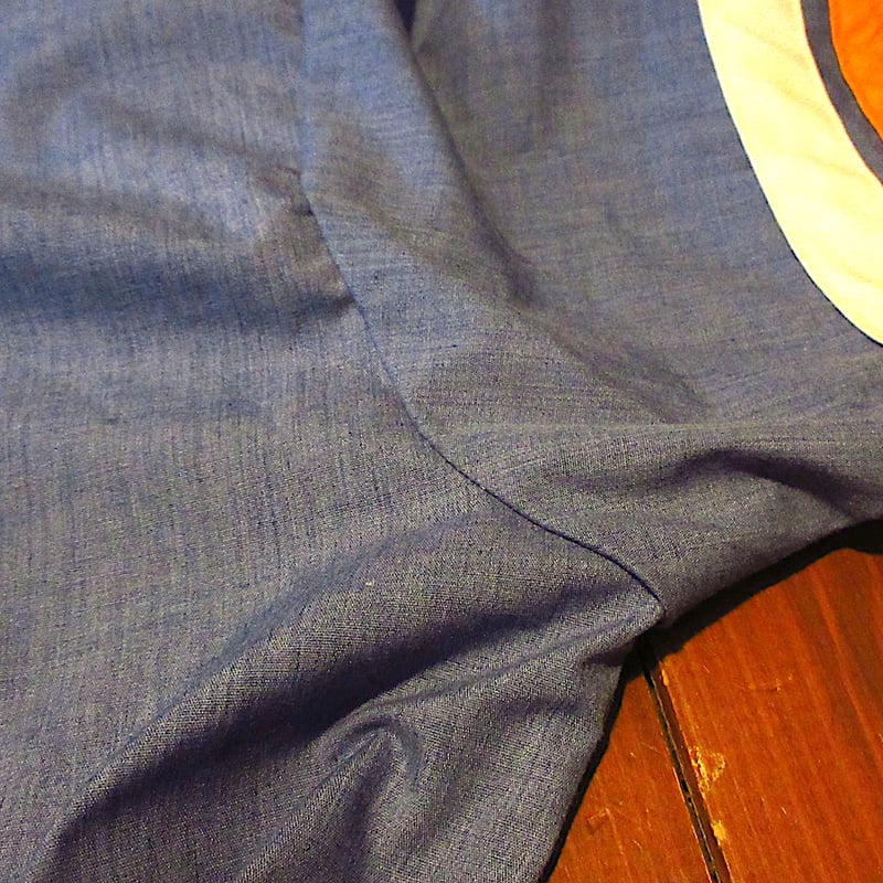 ビンテージ70's○SEARSジップパーカー青size LARGE○250909j6-m-jk
