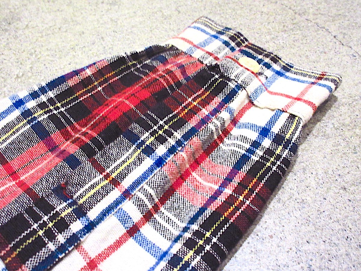 ビンテージ50's○MONTEREY SPORTSWEARチェックウール長袖ループカラー