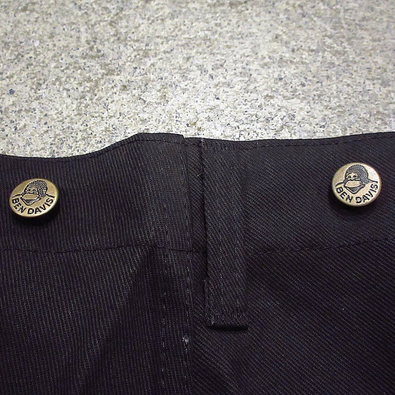 ビンテージ90's○DEADSTOCK BEN DAVISコットンワークパンツ黒表記W42 L