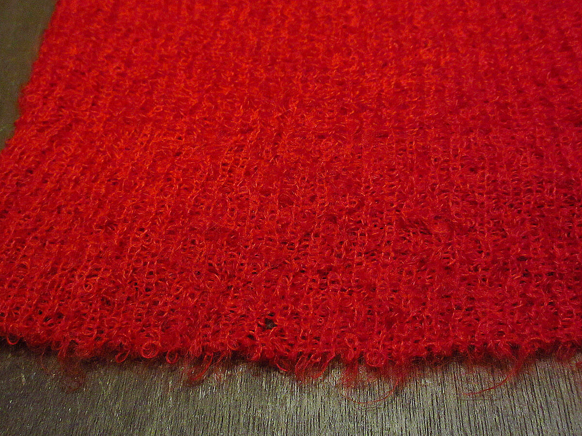 ビンテージ60's○CAMPUSモヘアカーディガン赤size L○220912k6-m-cdg