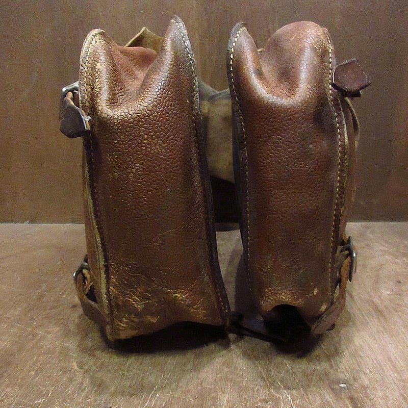 ビンテージ○レザーサドルバッグ茶○240906j5-bag-ot古着サイド