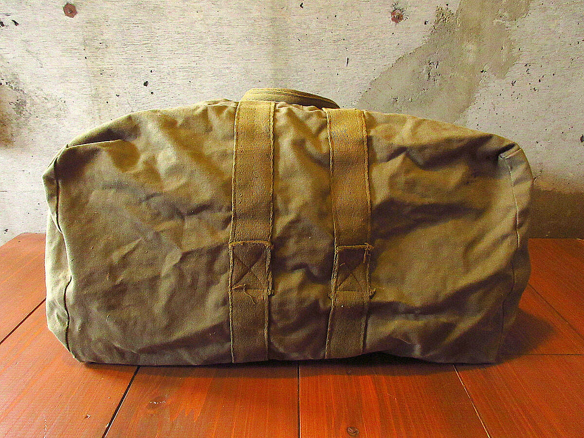 us navy パラシュートトラベリングバッグ ヴィンテージ ミリタリー 40年代 40s アメリカ軍 米軍 カーキ PARACHUTE TRAVELING BAG