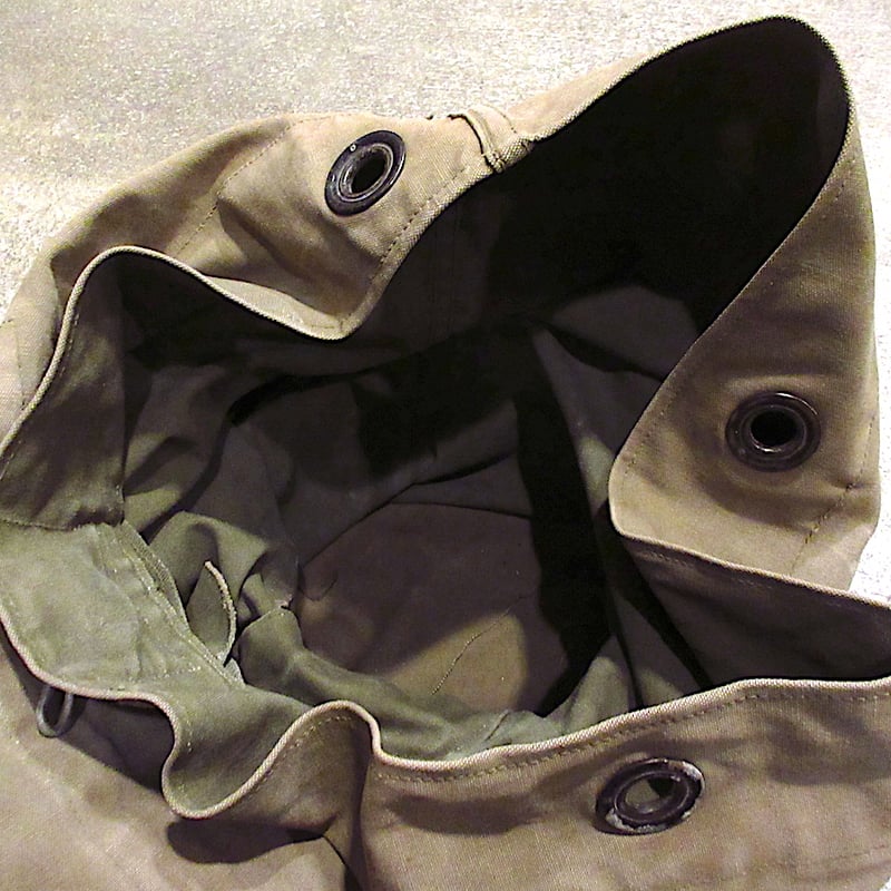 ビンテージ50's○ミリタリーステンシル入りキャンバスダッフルバッグ