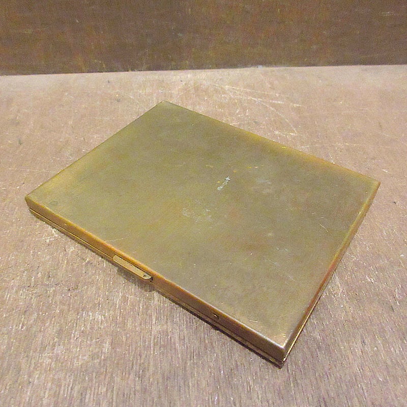 50’S★スーベニア★シガレットケース★25★ビンテージ★タバコ入れ★スカジャン ビンテージ~50's○LUCKY STRIKEメタルシガレットケースA