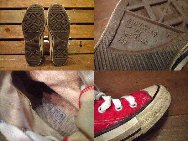 入手困難！80年代！コンバース　ヒールスター　OLD スーパースター　ビンテージ 80's Converse コンバース オールスター ALLSTAR/US9
