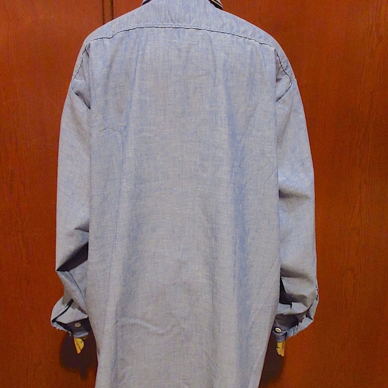 ビンテージ80's○DEADSTOCK BIG MACシャンブレーワークシャツ