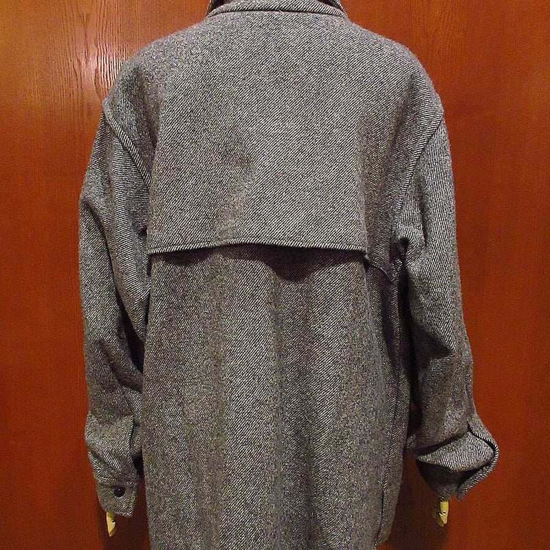 FILSON JAS DESIGN BUILDワッペン付きウールケープコートグレー