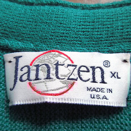 ビンテージ90’s●Jantzenアクリルカーディガン エメラルドグリーンsize XL●250305k1-m-cdg 1990sメンズニット古着
