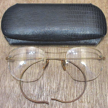 【希少】ArtCraft  12kgf  サングラス メガネ ヴィンテージ Vintage 1930's ArtCraft 12kgf Rimway Ful-Vue Hexagonal Sunglasses