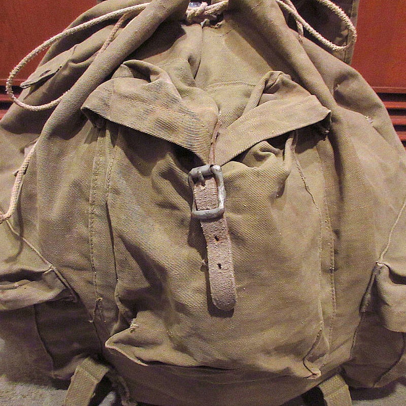 ビンテージ 40s ミリタリー 軍物 WW2 バッグ ステンシル コンマー 1940s WW2 米軍 実物 U.S.ARMY USステンシル ヴィンテージ 大型