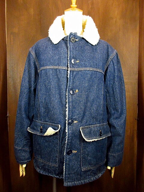 ビンテージ70's○MONTGOMERY WARD 裏地ボアデニムジャケット○201028n2