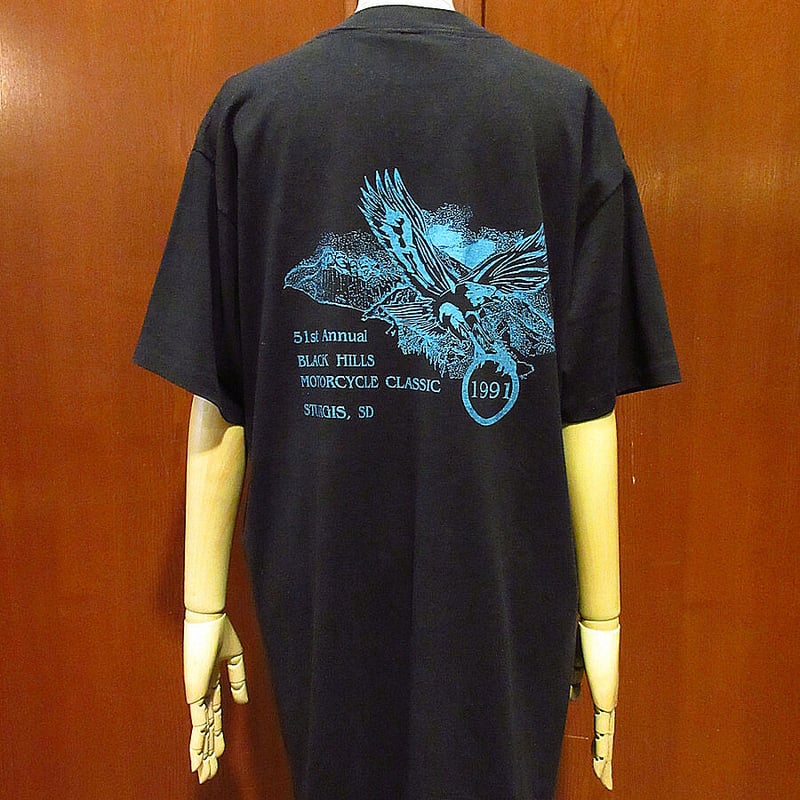 ビンテージ90's○3D EMBLEM HARLEY-DAVIDSONプリントTシャツ黒siz