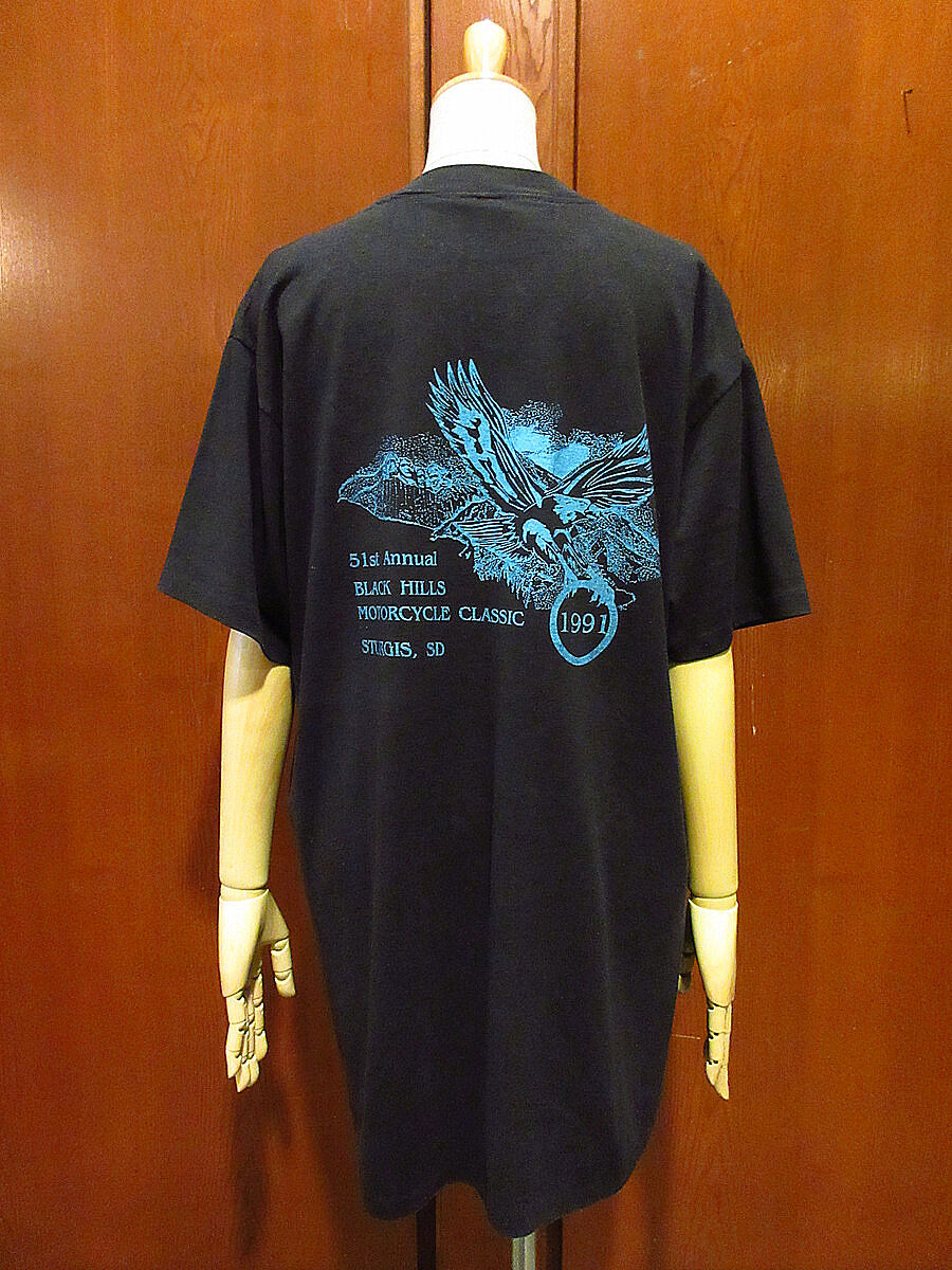 ビンテージ90's○3D EMBLEM HARLEY-DAVIDSONプリントTシャツ黒siz