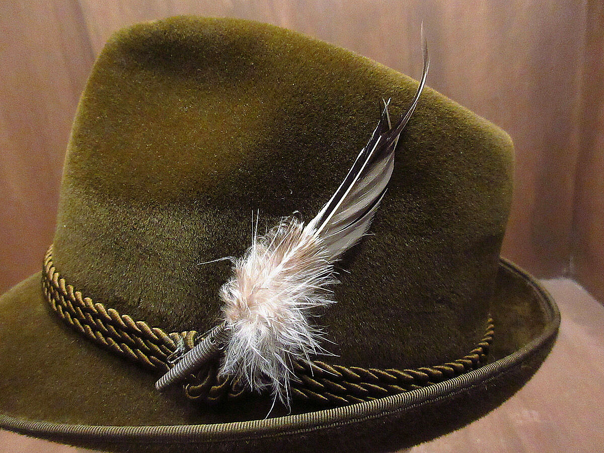 最高級 ヴィンテージ Habig オーストリア製チロリアンハット 56cm 最高級 ヴィンテージ Habig オーストリア製チロリアンハット 56cm
