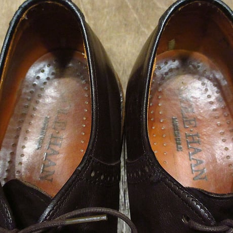 ビンテージ●COLE-HAANサドルシューズ焦げ茶8 1/2 D/B●220125i1-m-dshs-265cm コールハーン革靴メンズ