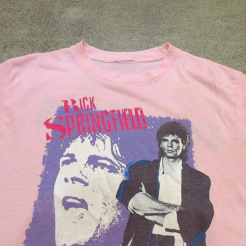 ビンテージ80's○RICK SPRINGFIELD 1984年ワールドツアーノースリーブT