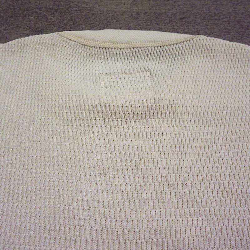 ビンテージ80's○DEADSTOCK SKYLER-KNITコットンサーマルsize M A