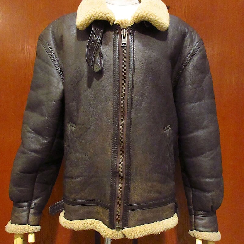 ビンテージ○TERRALAM B-3タイプジャケット○221209r7-m-jk-lt古着レザ