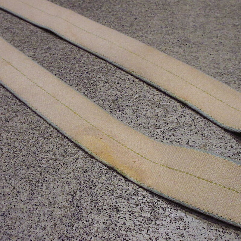 ビンテージ~50's○ボタン留めストライプポリスサスペンダー○220624r9