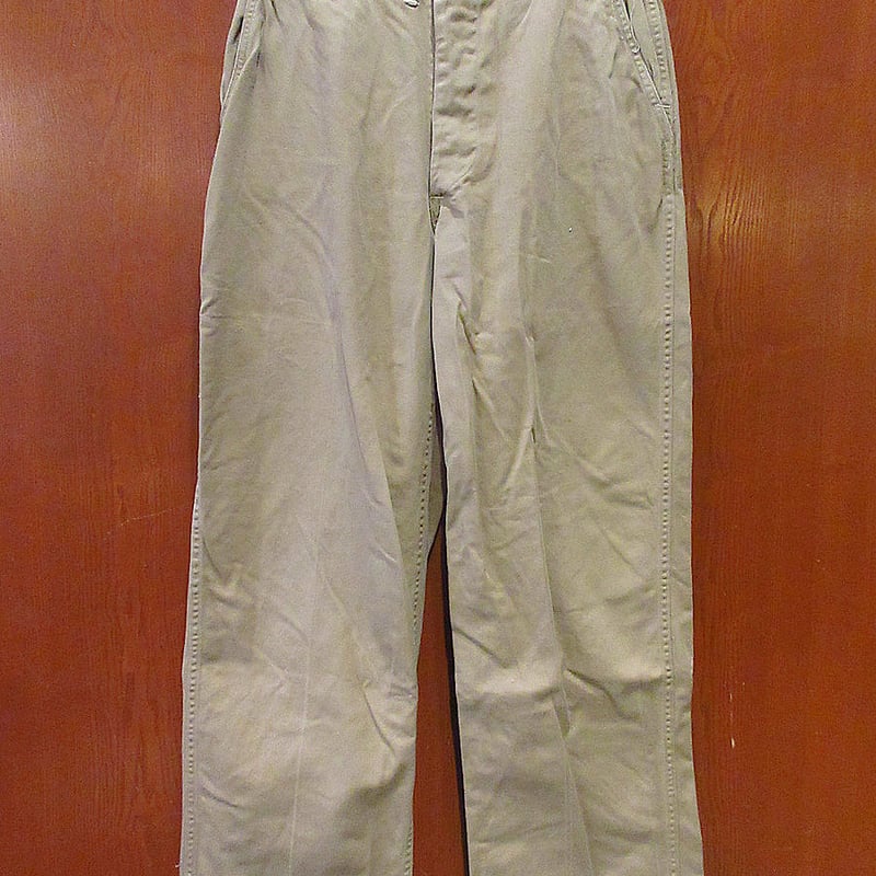 ビンテージ40's○USMCボタンフライチノトラウザーズ実寸W74cm