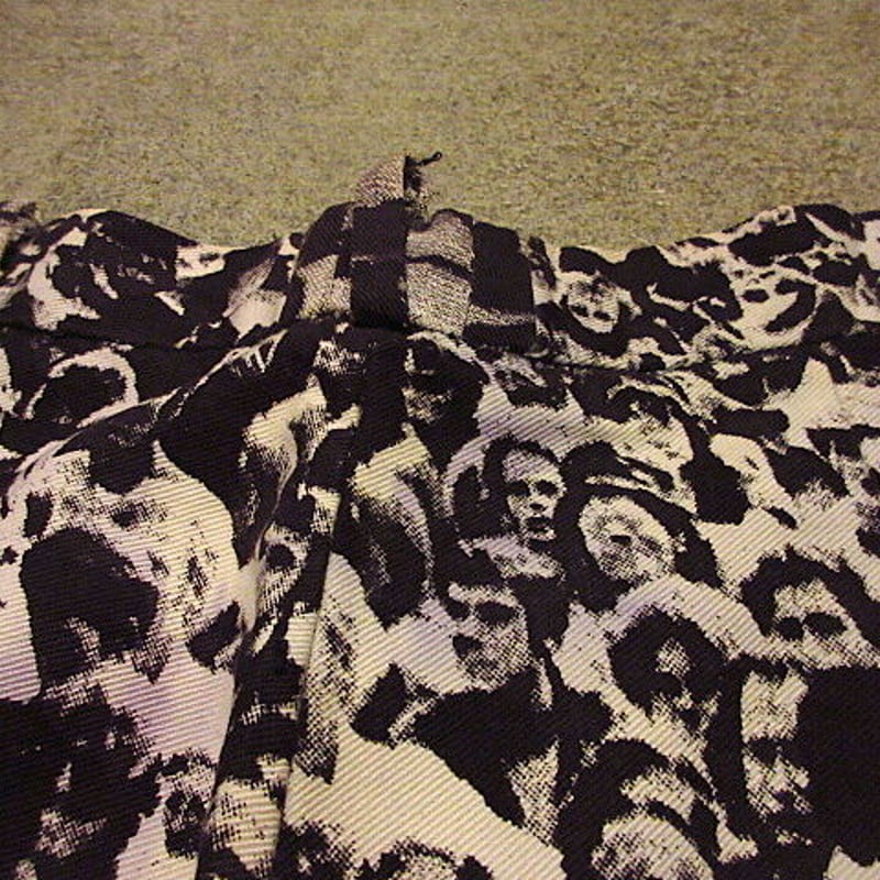 ビンテージ70's○WOODSTOCK総柄フレアパンツW75cm○200921f6-m
