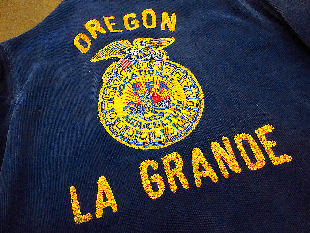 ビンテージ40's50's○FFAコーデュロイファーマーズジャケット紺