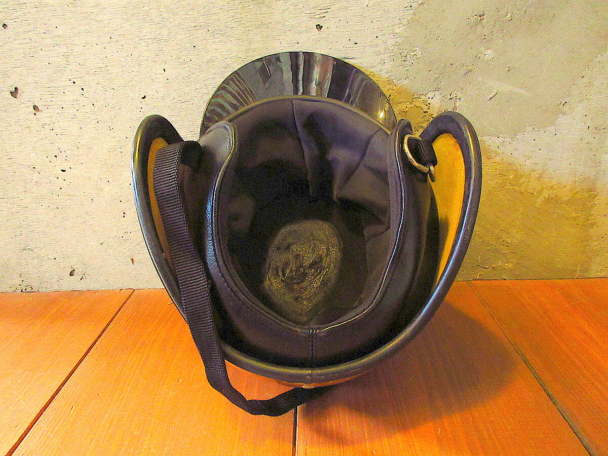 ビンテージ60's○バイザー付きジェットヘルメットオレンジsize L