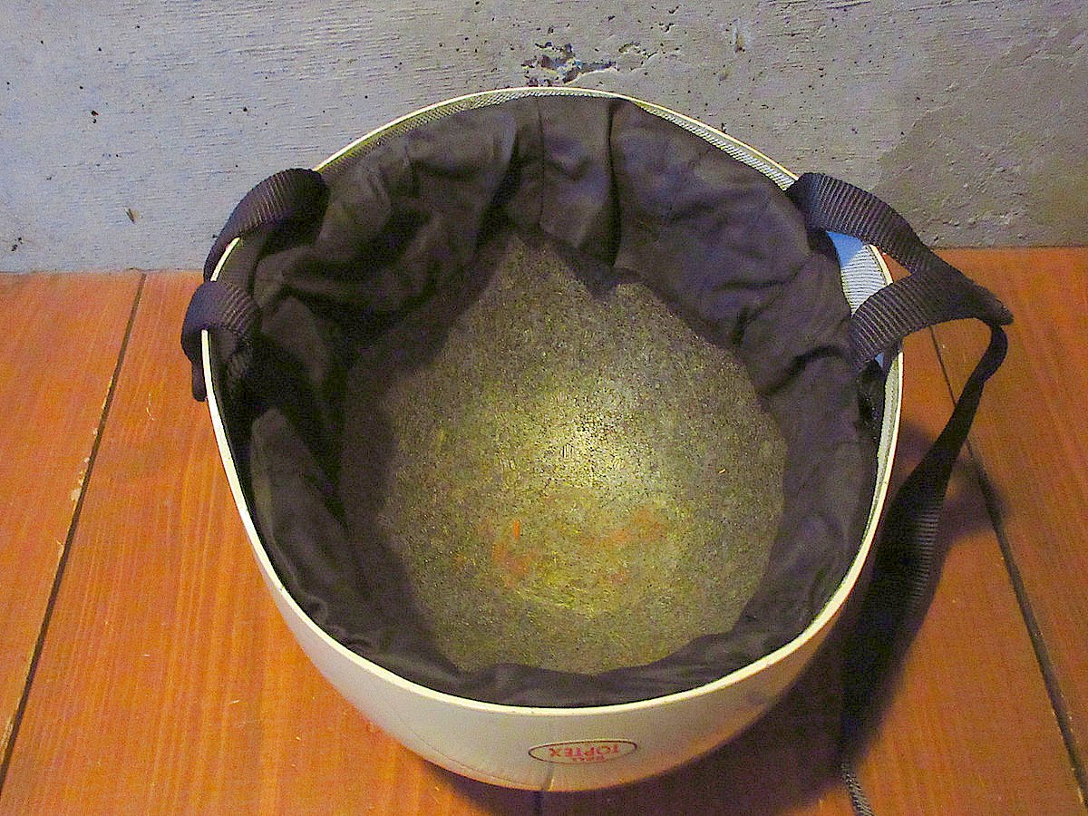 ビンテージ60's○BELL TOPTEXハーフヘルメット白○250504j1-hlmtバイク