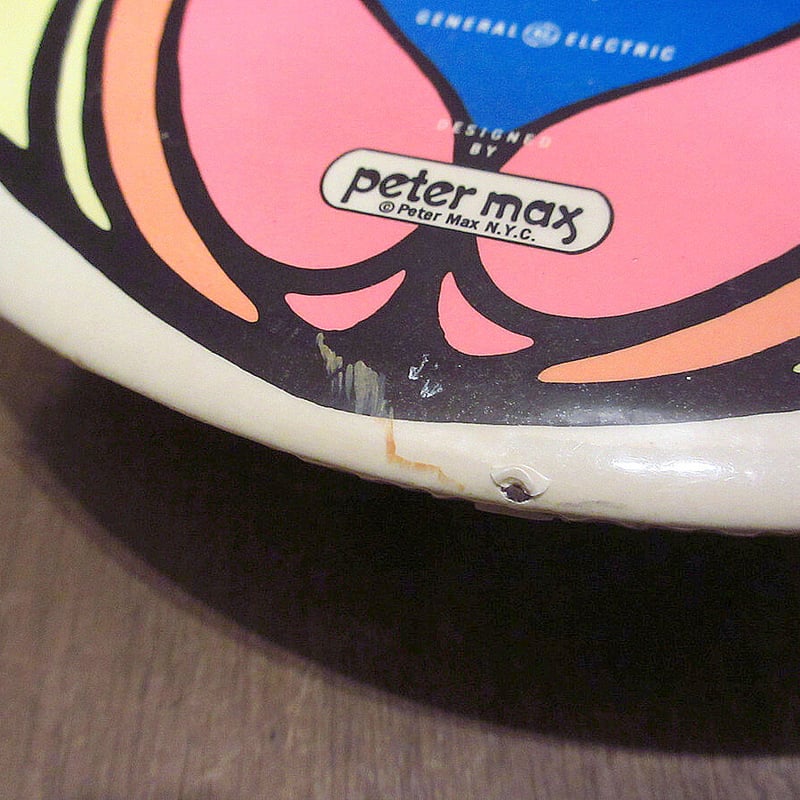 US仕入れ　ビンテージ　ピーターマックス　掛け時計　クロック　Peter Max ビンテージ70's○Peter Maxウォールクロック○220701m1-clkピーター