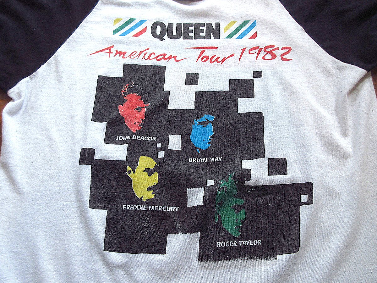 80'sQUEENクイーンツアー ラグランTシャツコピーライトUSA製