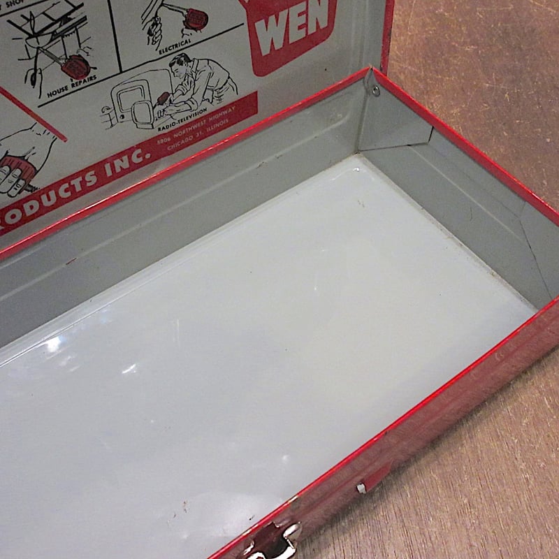 ビンテージ○WENメタルツールボックス○251030z4-bxs金属ボックス工具