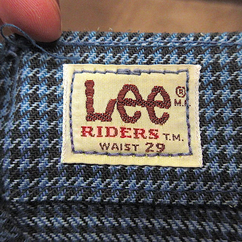 ビンテージ70's○Lee RIDERS千鳥格子ブーツカットパンツ表記W29 ビンテージ70's○Lee RIDERS千鳥格子ブーツカットパンツ表記W29