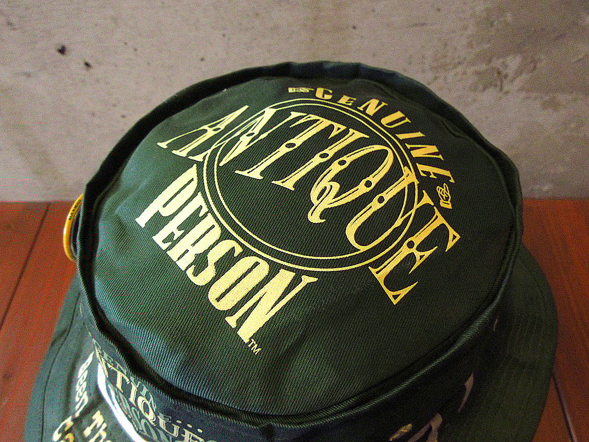 ビンテージ90's○GENUINE ANTIQUE PERSON缶バッジ付きバケット ビンテージ90's○GENUINE ANTIQUE PERSON缶バッジ付きバケット