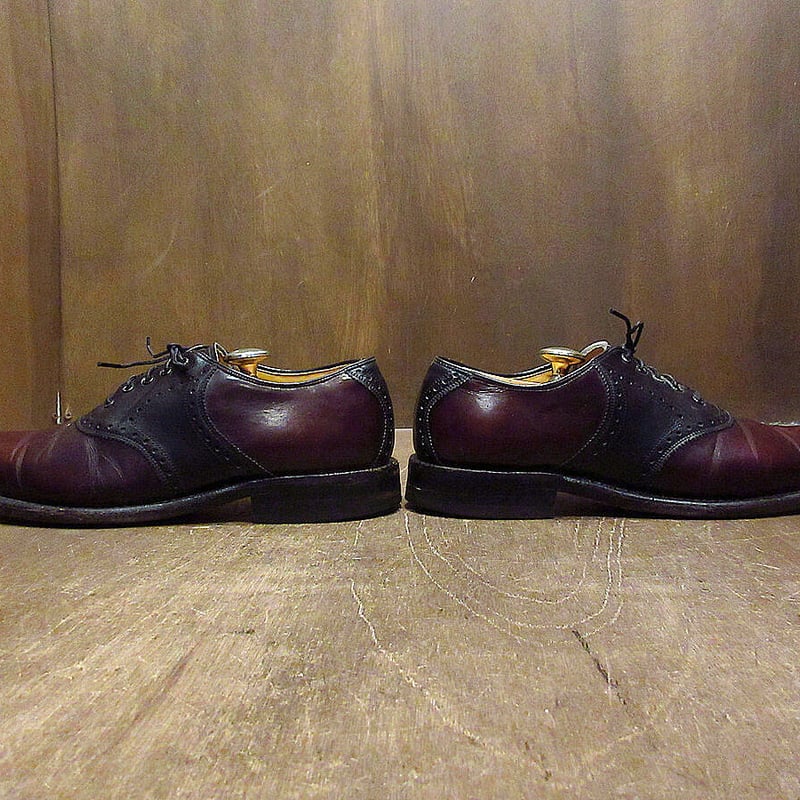 ビンテージ○Johnston ＆ Murphy ARISTOCRAFTツートーンサドルシューズ
