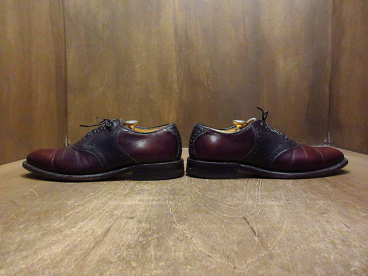ビンテージ○Johnston ＆ Murphy ARISTOCRAFTツートーンサドルシューズ
