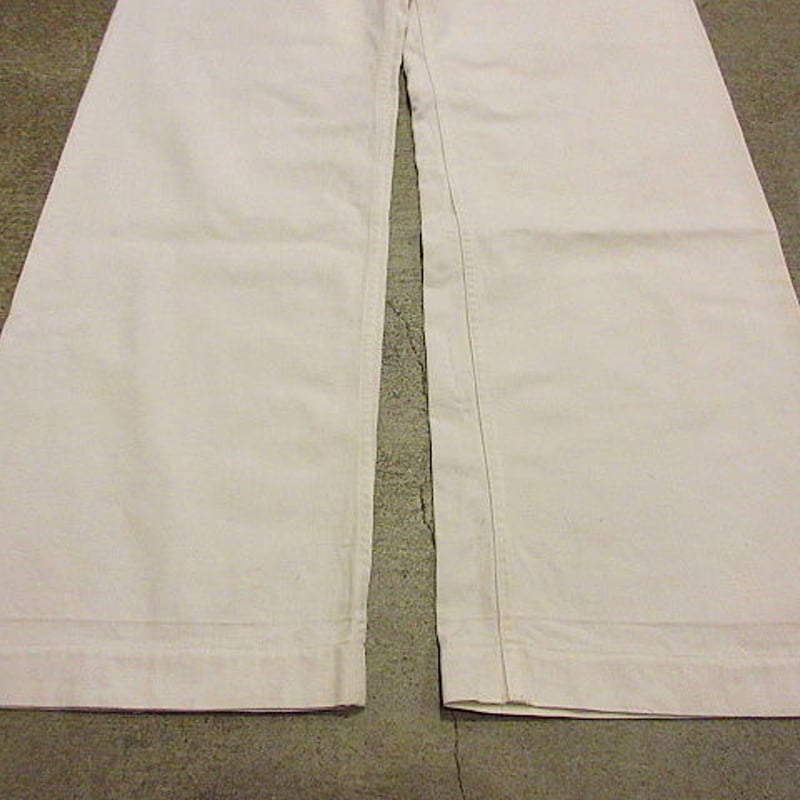ビンテージ10's20's○U.S.NAVY セーラーパンツ生成り W84cm○200602f