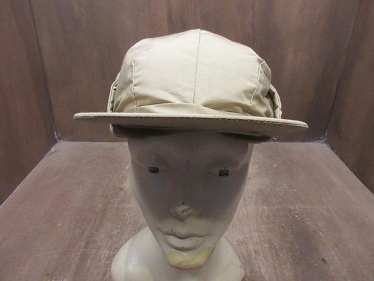 ビンテージ70's○Eddie Bauer耳当て付きダウンキャップベージュ ビンテージ70's○Eddie Bauer耳当て付きダウンキャップベージュ