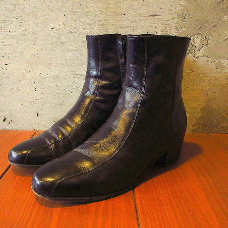 FLORSHEIMレザーサイドジップブーツ黒size 10 1/2D●240326k6-m-bt-285cm フローシャイム革靴メンズ