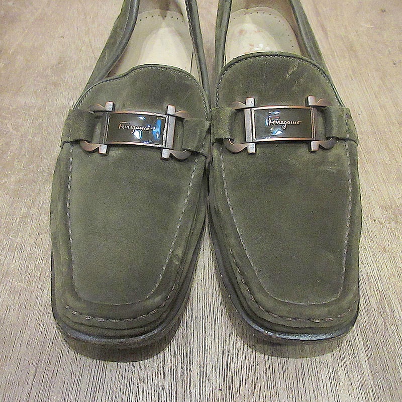Salvatore Ferragamoスエードローファー茶size 6 B○250320j3-