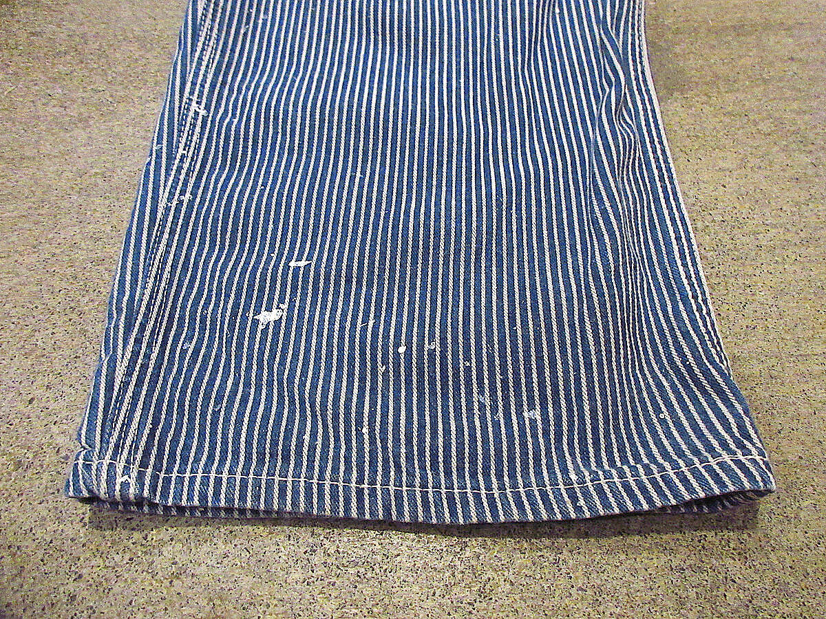 Vintage 70's Lee ヒッコリー オーバーオール ビンテージ70's○Leeヒッコリーストライプオーバーオール実寸